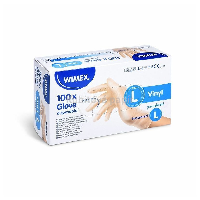 rukavice vinylové jednorázové 
