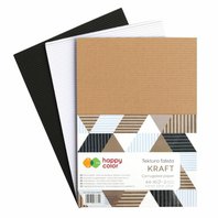 vlnitý karton A4 KRAFT 10 ks 3 barvy (655103)