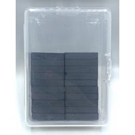magnet šedý obdélník 15x28 mm, 20 ks (PK73-13)