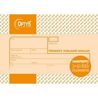 Příjmový pokladní doklad 2x50 NCR  (OPTYS č.81)