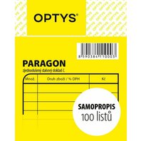 paragon obchodní 100 l NCR,nečíslovaný (OPTYS č.1100)