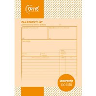Zakázkový list A5 NCR (OPTYS č.85) DOPRODEJ