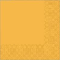ubrousky  žluté 33x33 3vrstvé/ 20 ks