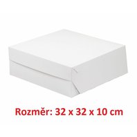 dortová krabice bílá 32 cm