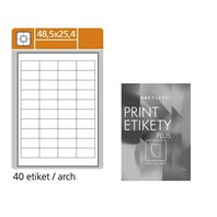 etikety A4 48.5x25.4 /100 listů PLUS