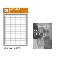 etikety A4 48,3x16,9 /100 listů PLUS