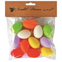 velikonoční vajíčko plastové 4 cm / 12 ks mix barev (7563)