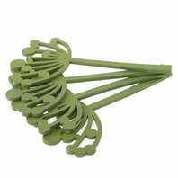 Dekorace Kopr-dřevěný,zelený 11 cm 4 ks (210326)