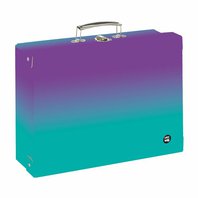 kufřík hranatý A4 OXY ombre Purple - Blue (6-06224)