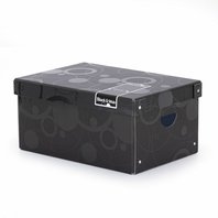 Krabice lamino velká Black and White černá (7-015)