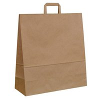 taška dárková hnědá BAG 32x41x12/B (ploché ucho)