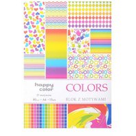 papír barevný A4 80g - COLORS, mix motivů, 15 listů (306451)
