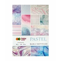 papír barevný A4 80g - PASTEL, mix motivů, 15 listů (306466)