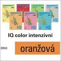 IQ COLOR A4 80g OR43 oranžová, 500 listů