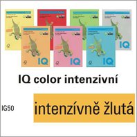 IQ COLOR A4 80g IG50 intenzivně žlutá, 500 listů