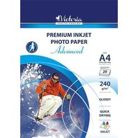 Foto papír A4 240 g, lesklý, 20 listů (LVIG03)